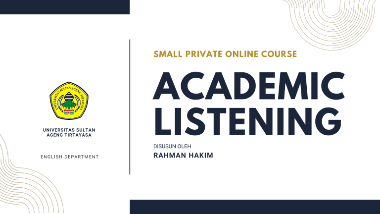 ACADEMIC LISTENING